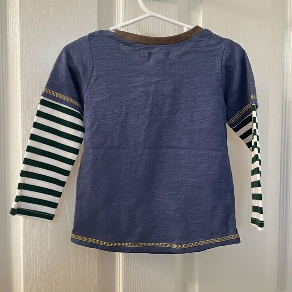 Mud Pie Game On Football Applique Tee Long Sleeve Boys Size S 12-18 Months NWT - Picture 7 of 9